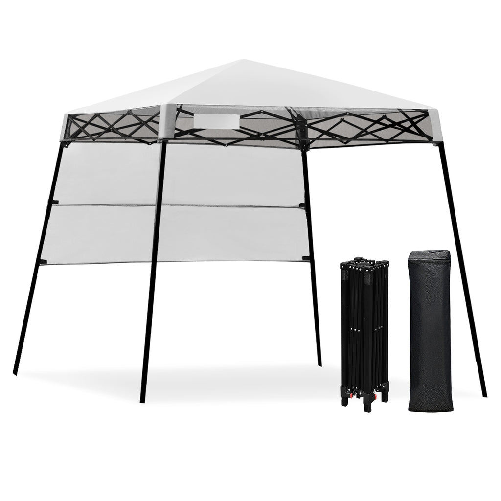 7 x Feet Pop-up Canopy Tent with Carry Bag and 4 Stakes