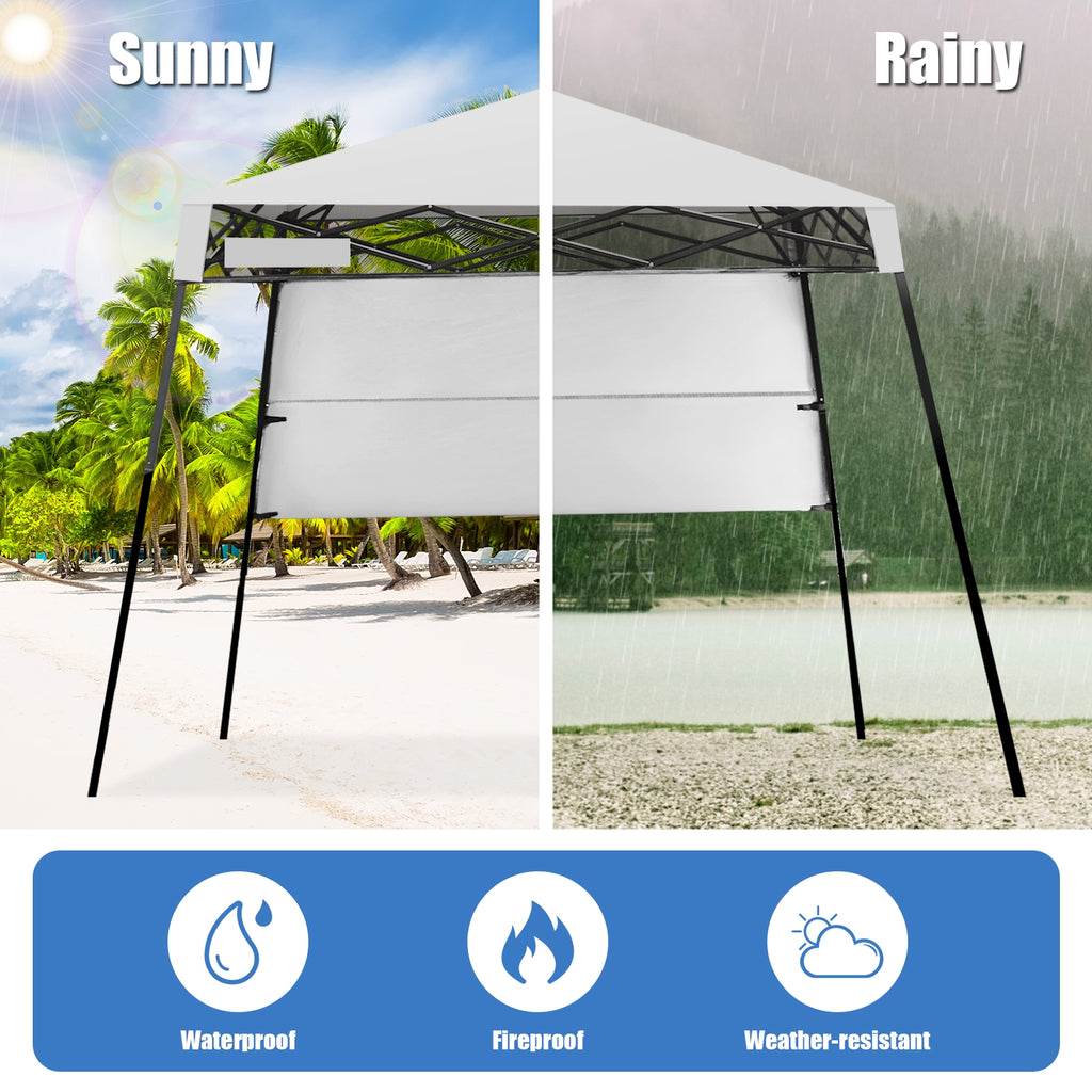 7 x Feet Pop-up Canopy Tent with Carry Bag and 4 Stakes