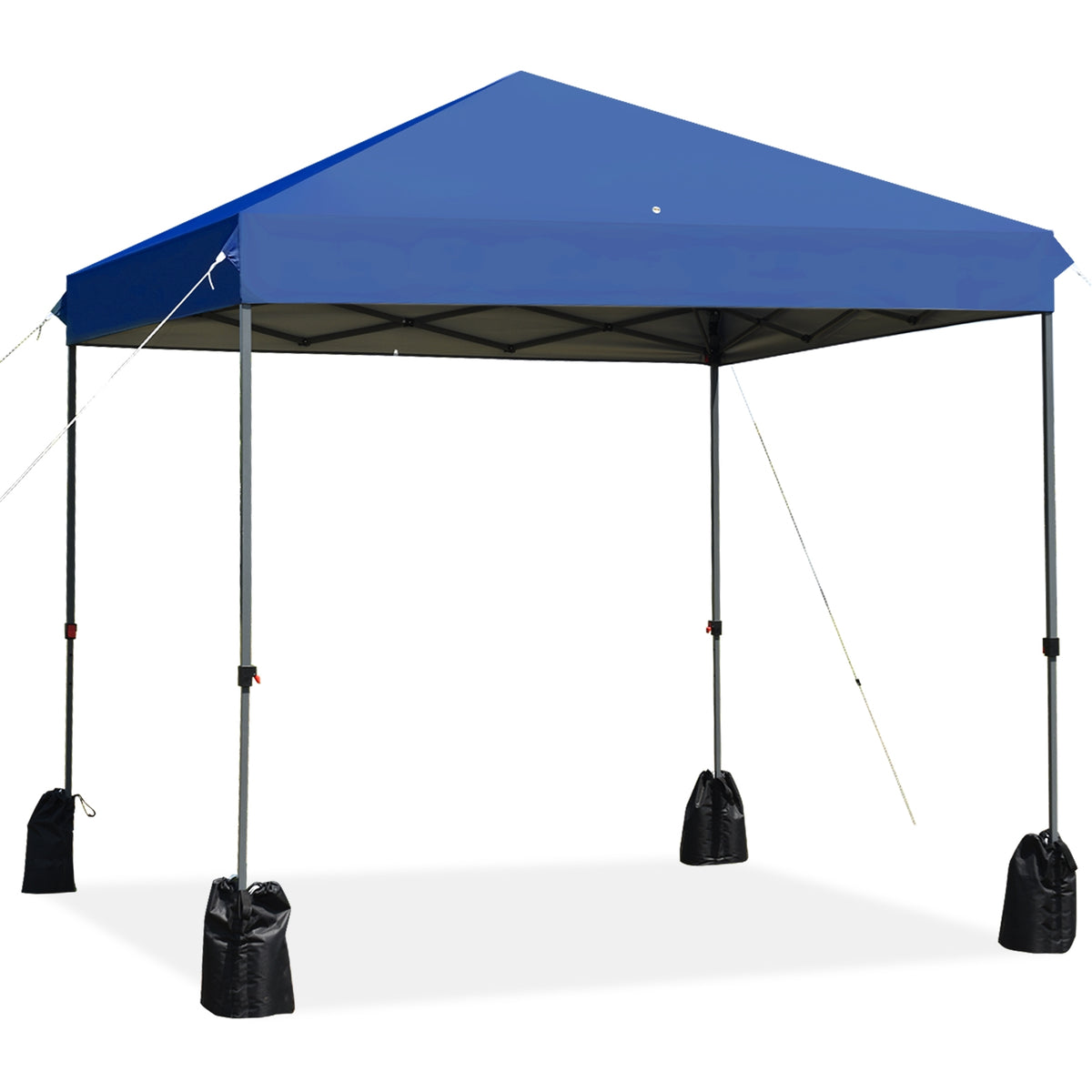 8 x Feet Outdoor Pop-up Canopy Tent with Portable Roller Bag and Sand