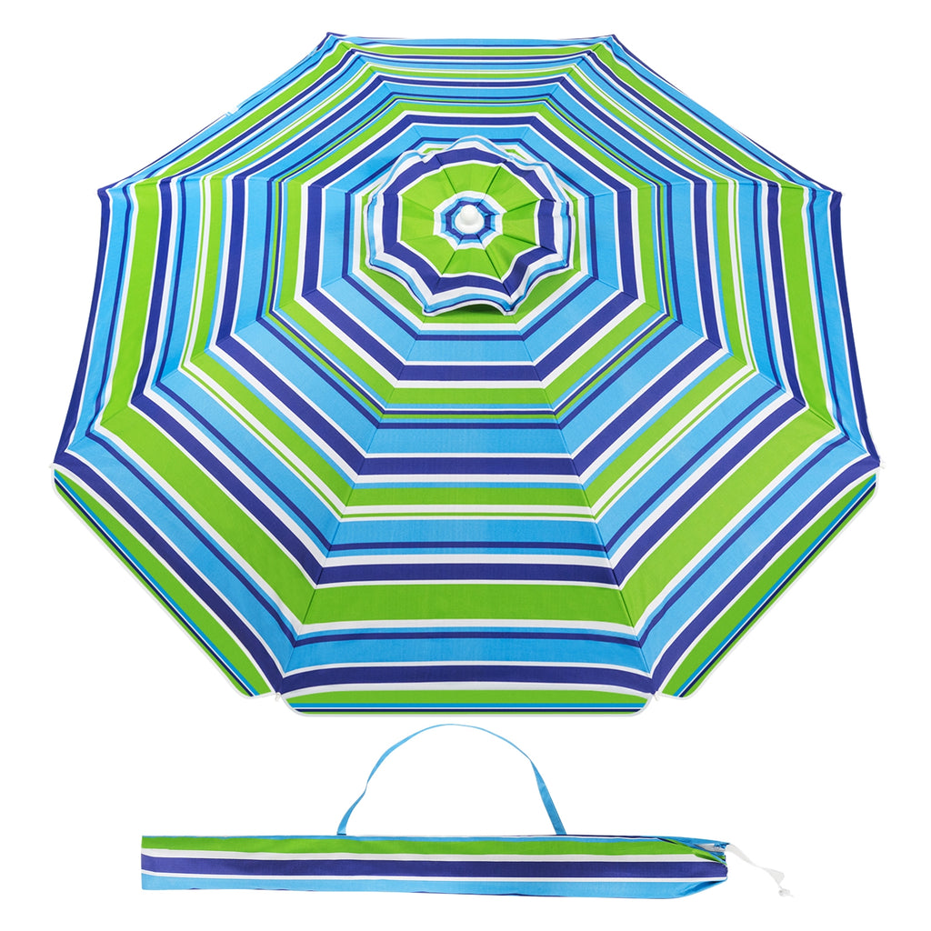 6.5 Feet Beach Umbrella with Carry Bag without Weight Base