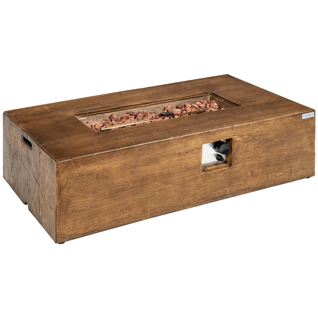 48" x 27" Outdoor Gas Fire Pit Table, 50,000 BTU - Fire Pit Table