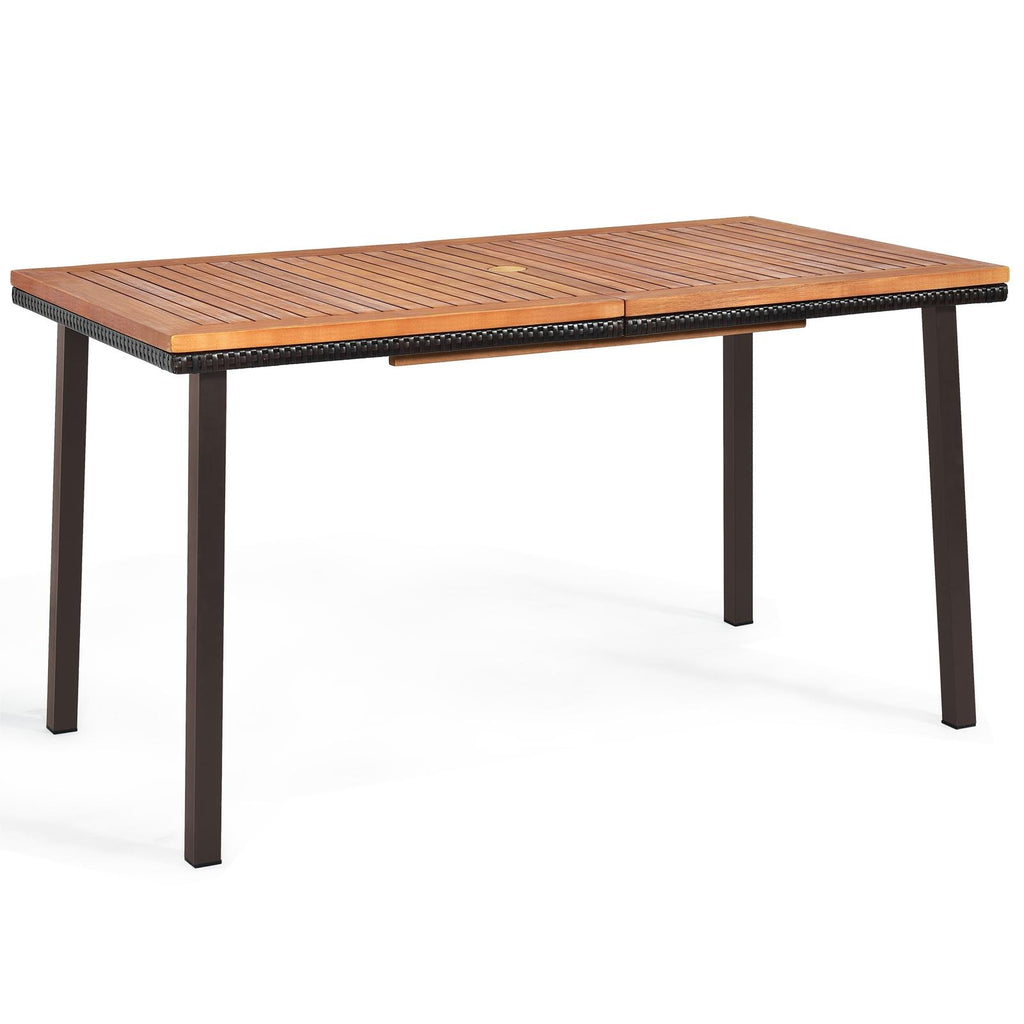 Acacia Wood Dining Table for 6 - 63" x 32"