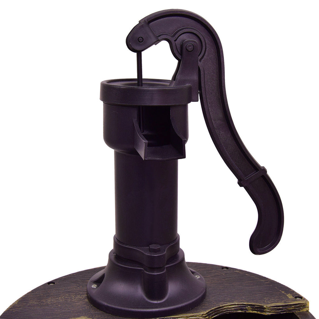 Outdoor Water Fountain with Pump - 18"L x 16"W x 27"H 2-Tier Garden Decor