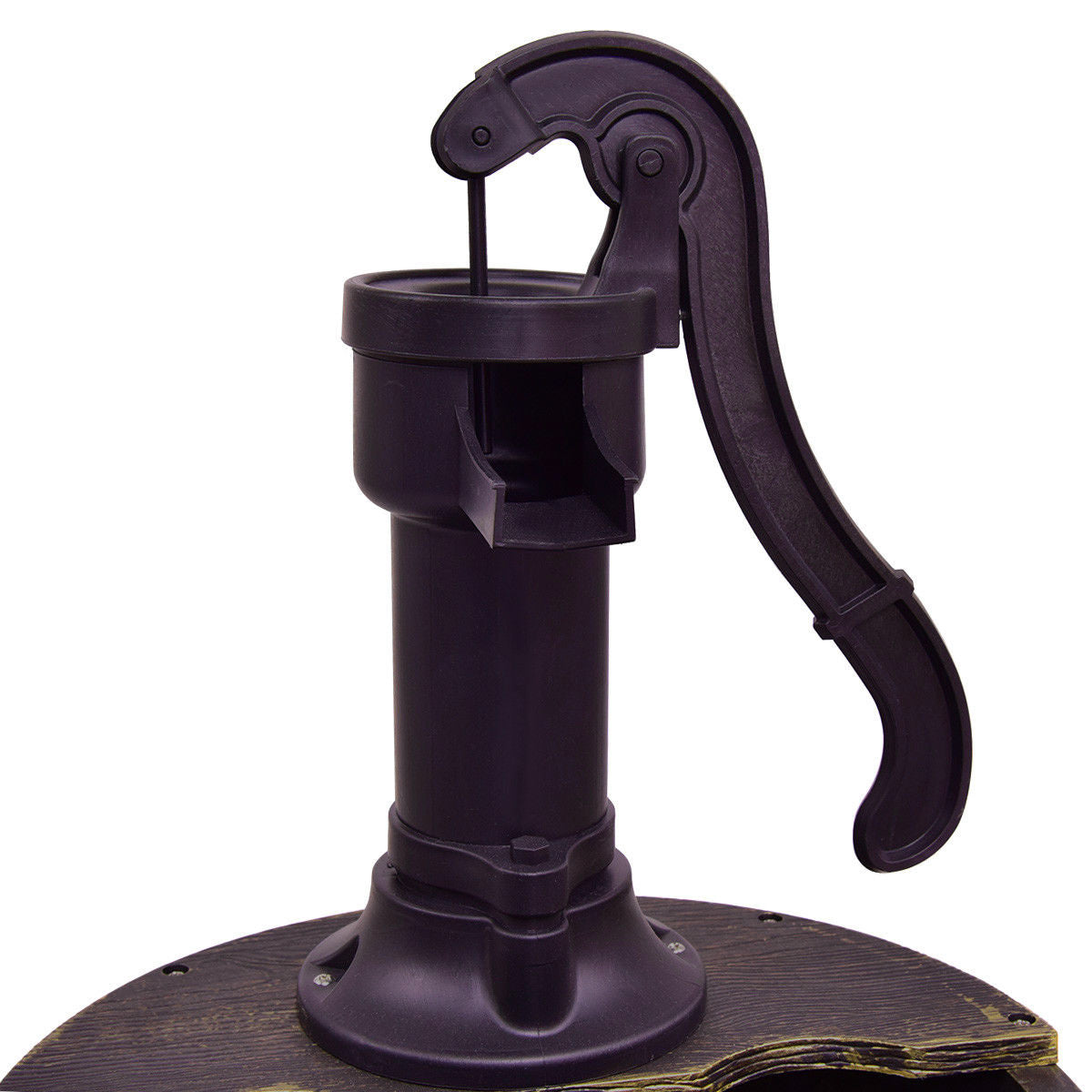 Outdoor Water Fountain with Pump - 18"L x 16"W x 27"H 2-Tier Garden Decor