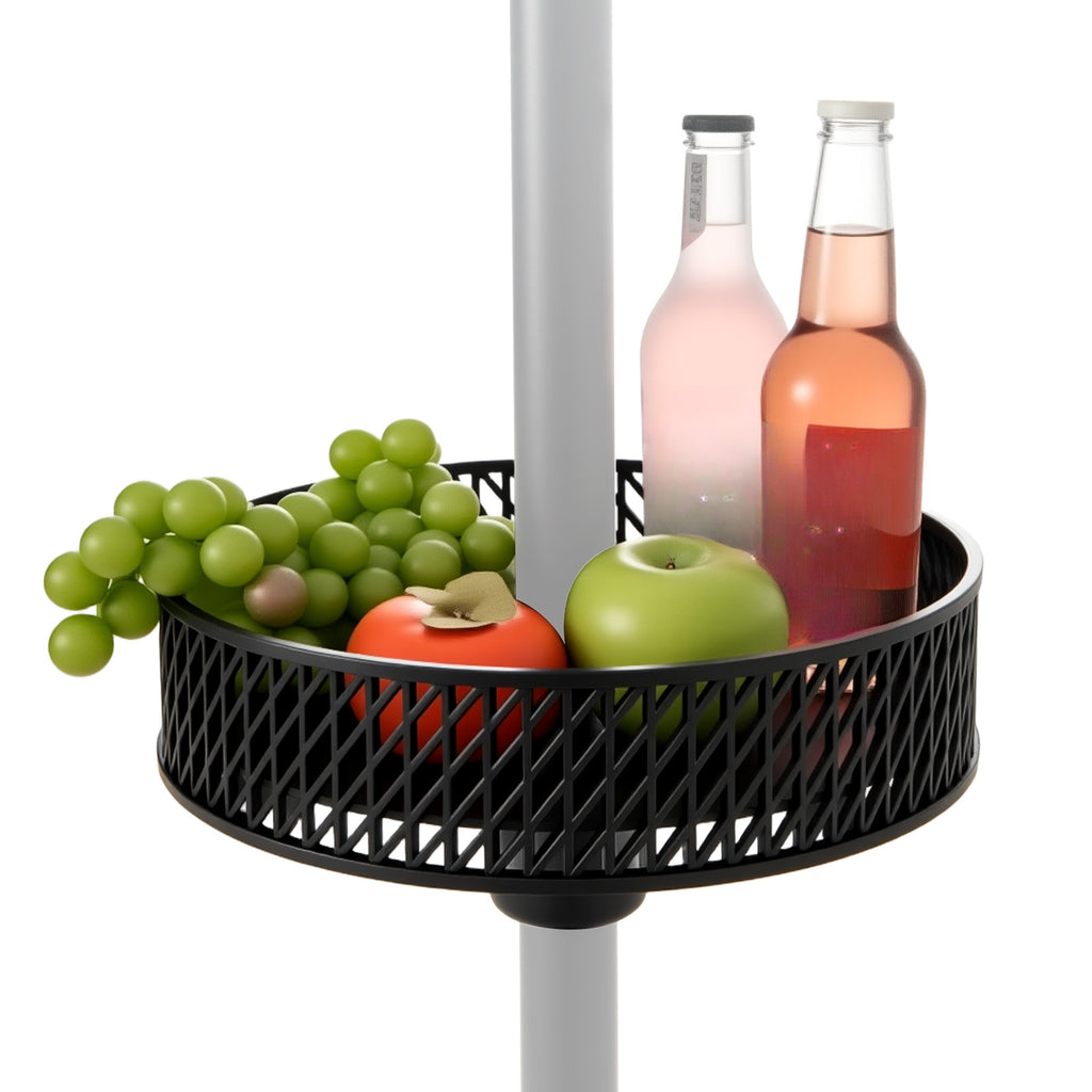 Patio Umbrella Table Tray Adjustable with Poles