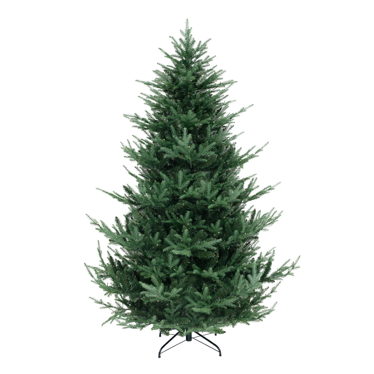 7 Ft Pre-Lit Artificial Christmas Tree with Warm White LED Lights - Costway