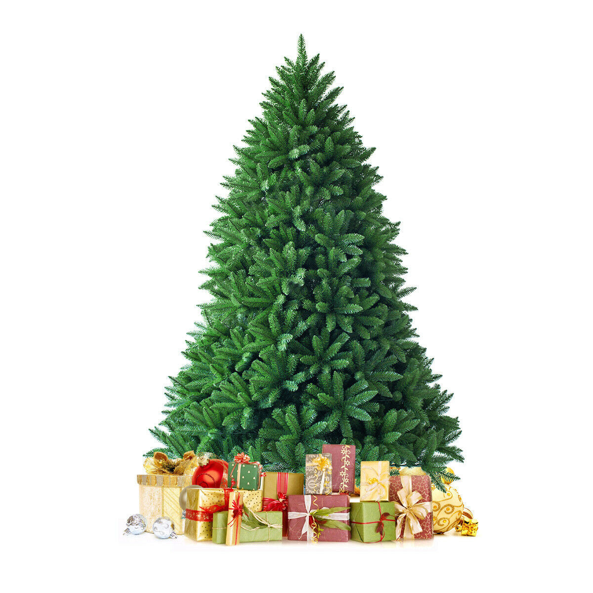 Artificial Fir Christmas Tree with 600 Tips - 5 Feet Holiday Decor