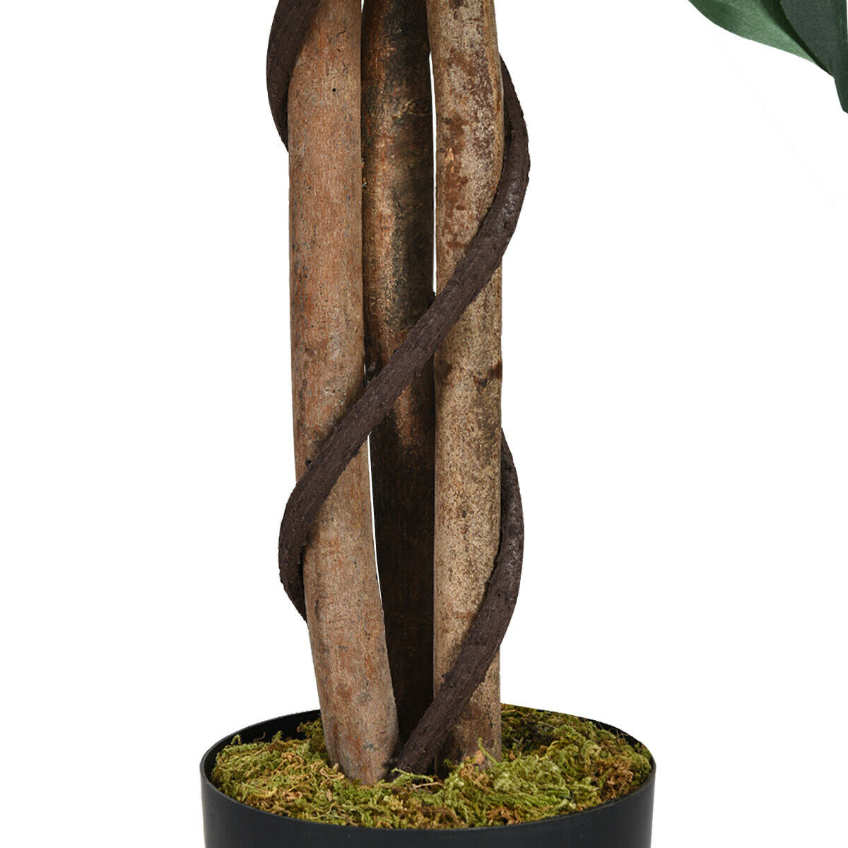 4 Feet Artificial Ficus Tree - Indoor & Outdoor Silk Plant with 504 Leaves