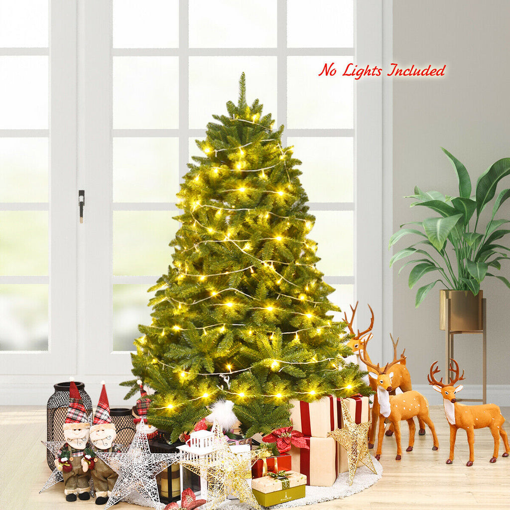 Artificial Fir Christmas Tree with 600 Tips - 5 Feet Holiday Decor