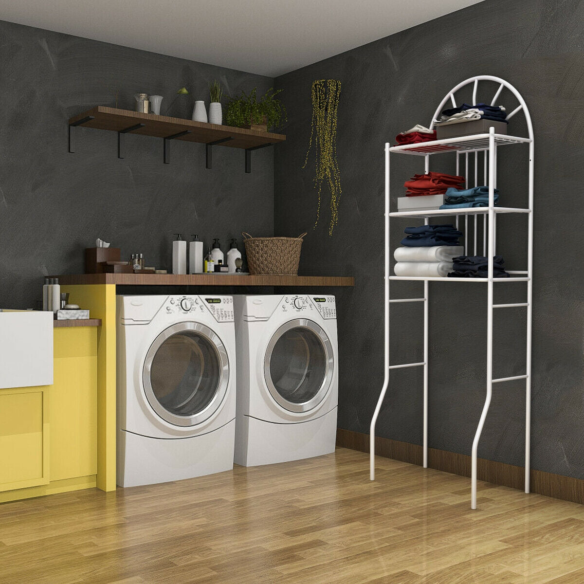 3-Tier Over-the-Toilet Storage Rack - 23 x 68 Inch