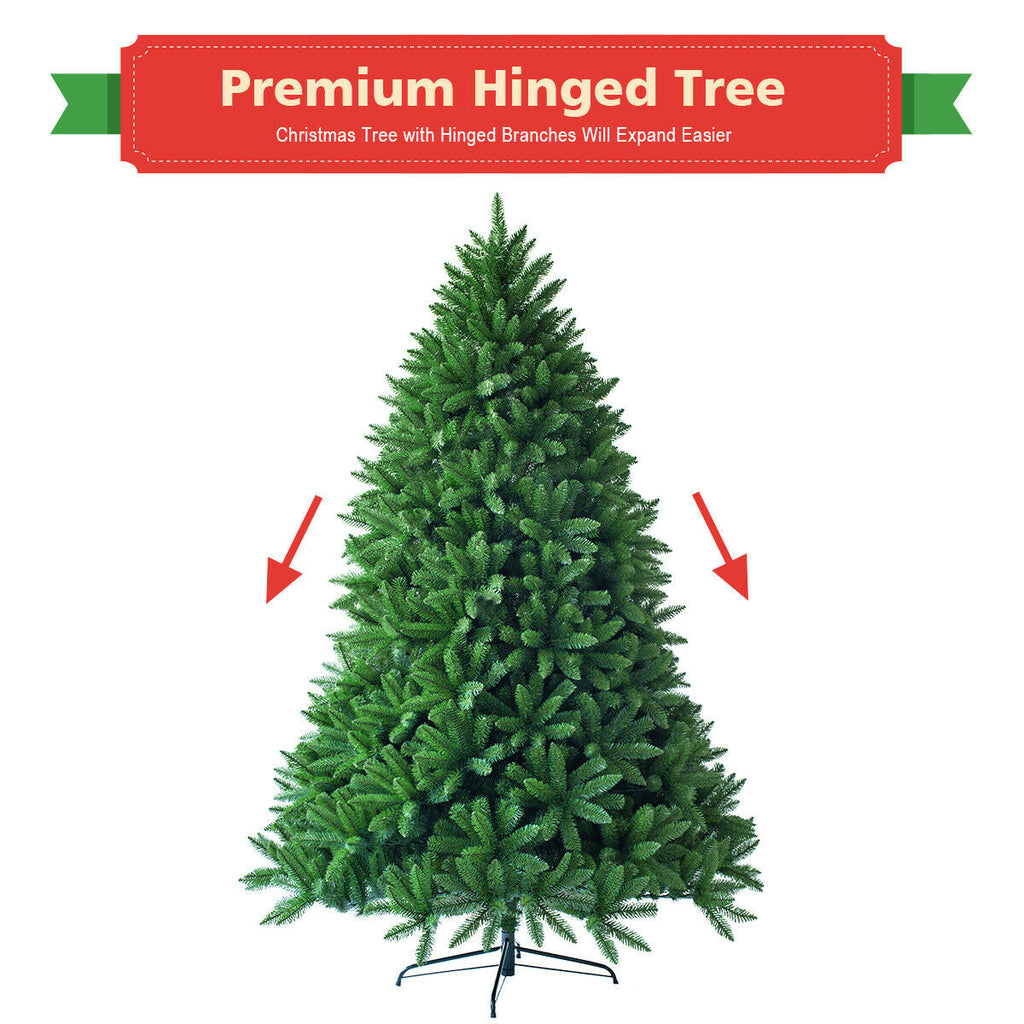Artificial Fir Christmas Tree with 600 Tips - 5 Feet Holiday Decor