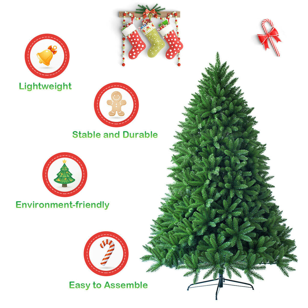Artificial Fir Christmas Tree with 600 Tips - 5 Feet Holiday Decor