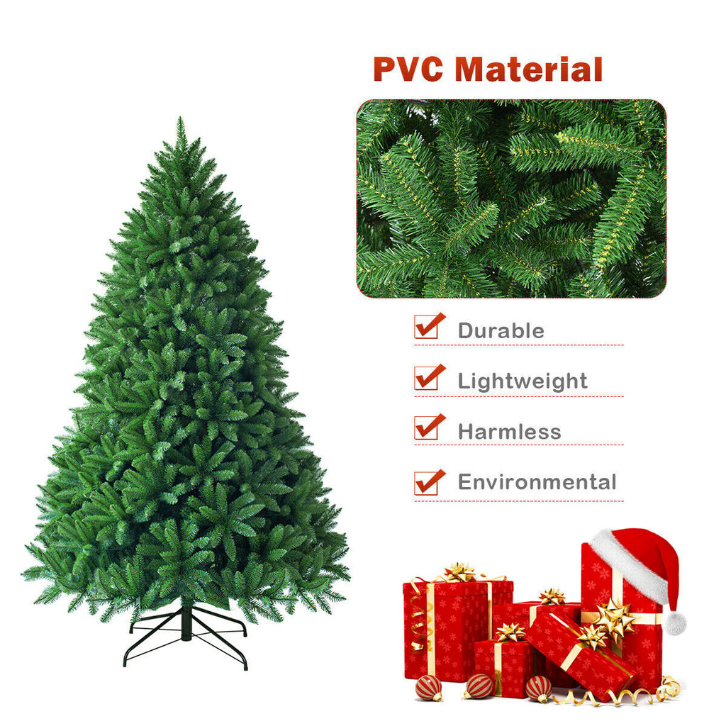 Artificial Fir Christmas Tree with 600 Tips - 5 Feet Holiday Decor