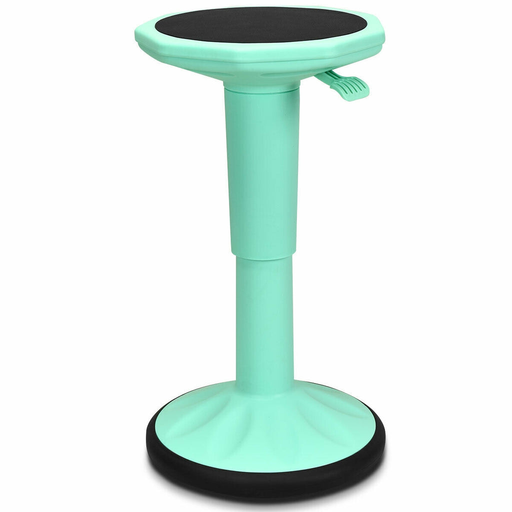 Adjustable-Height Wobble Stool for Kids, Green - Active Learning Chair