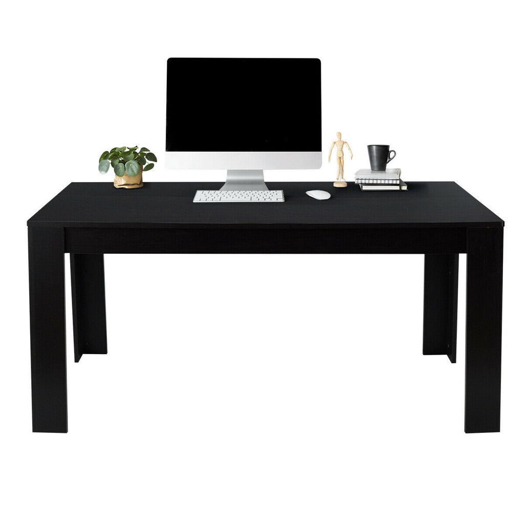 63 Inch Rectangular Dining Table, Black