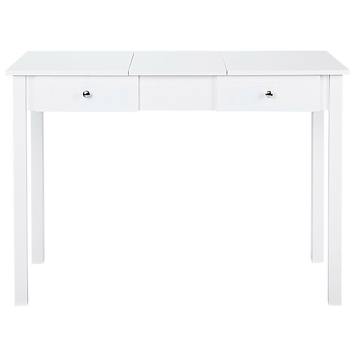 Vanity Dressing Table with Flip Top Mirror and 2 Drawers