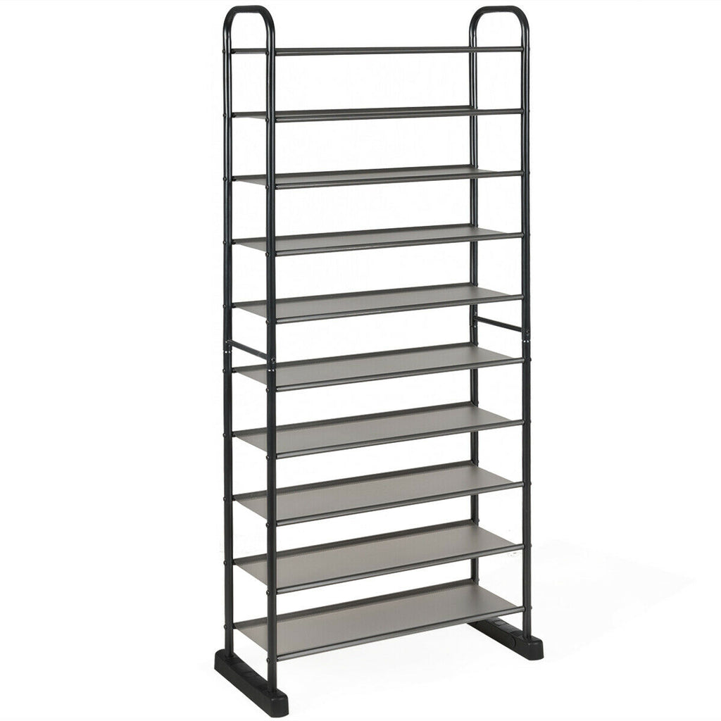 7-Tier Vertical Shoe Rack for Entryway, Natural