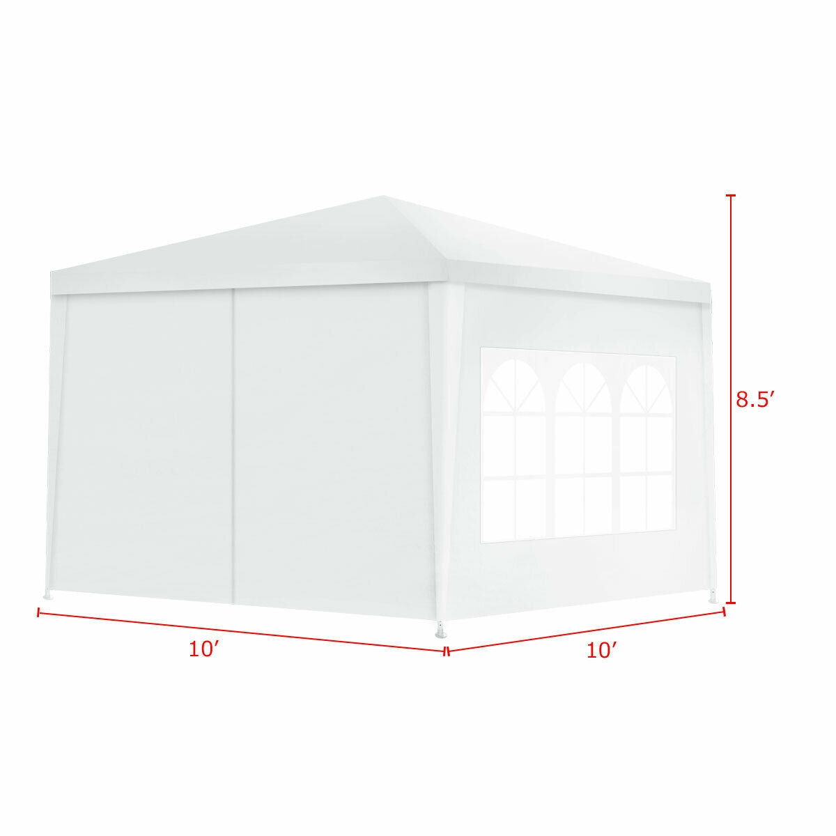 10 x Feet Outdoor Side Walls Canopy Tent with 4 Removable Sidewalls