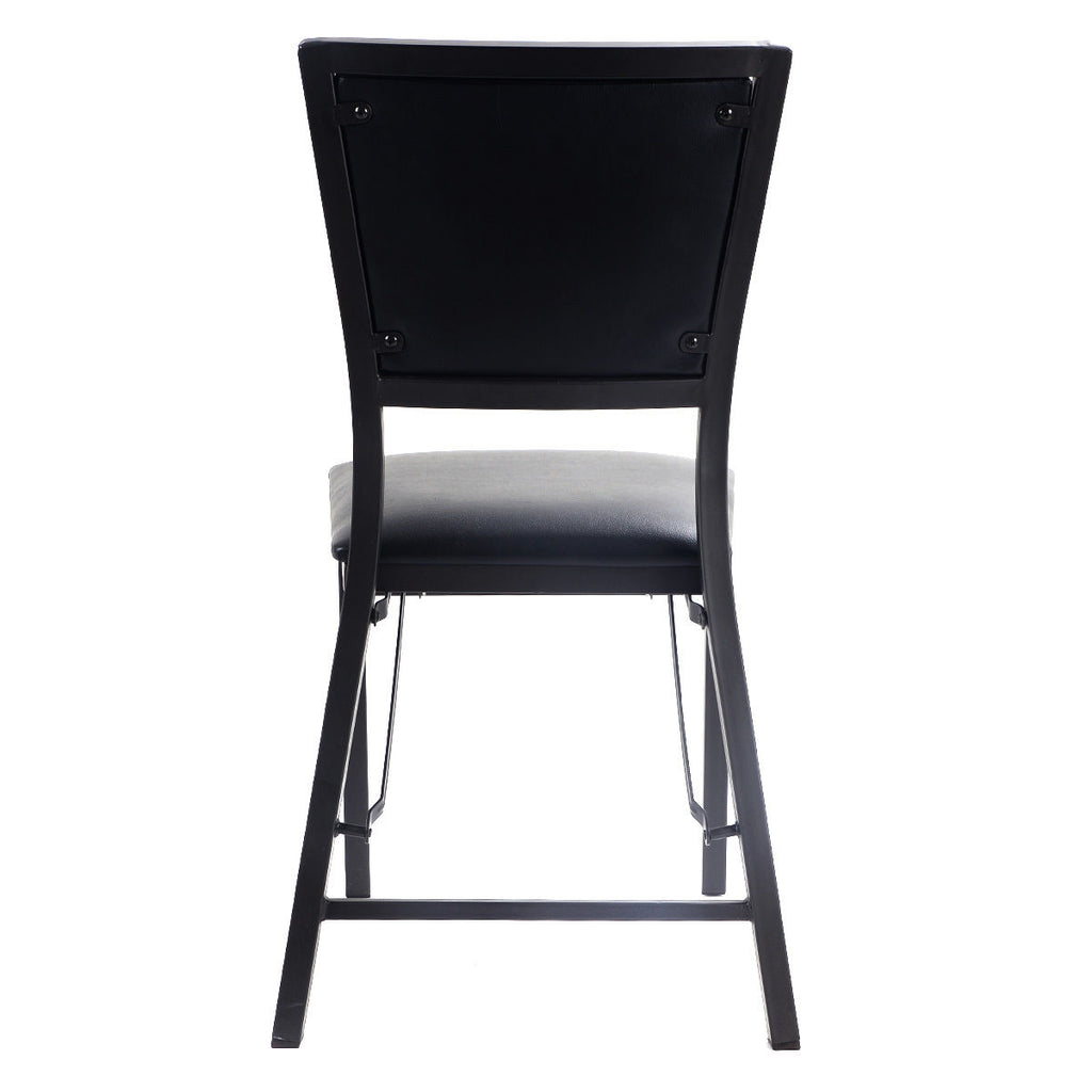 Metal Folding Dining Chair Set of 2 - Space Saving