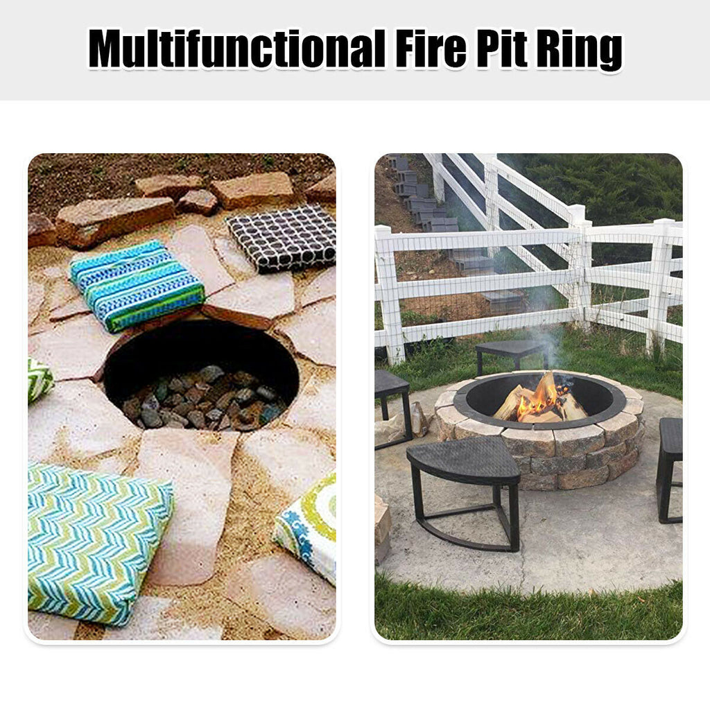36 Inch Round Steel Fire Pit Ring – DIY Outdoor