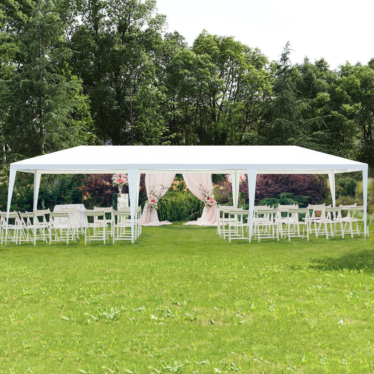 10 x 30 Feet Gazebo Canopy Tent without Sidewalls