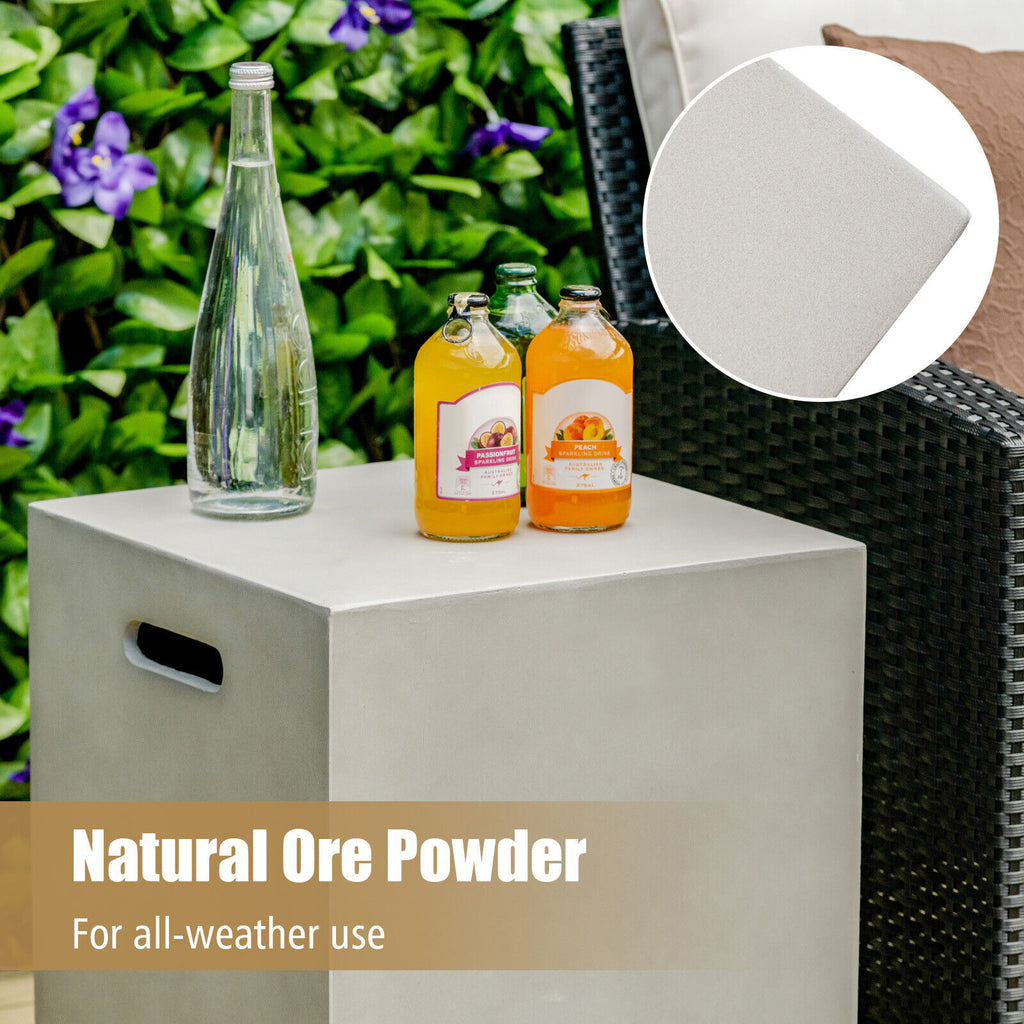 Propane Tank Cover Side Table for 20 lb Tank - Gray
