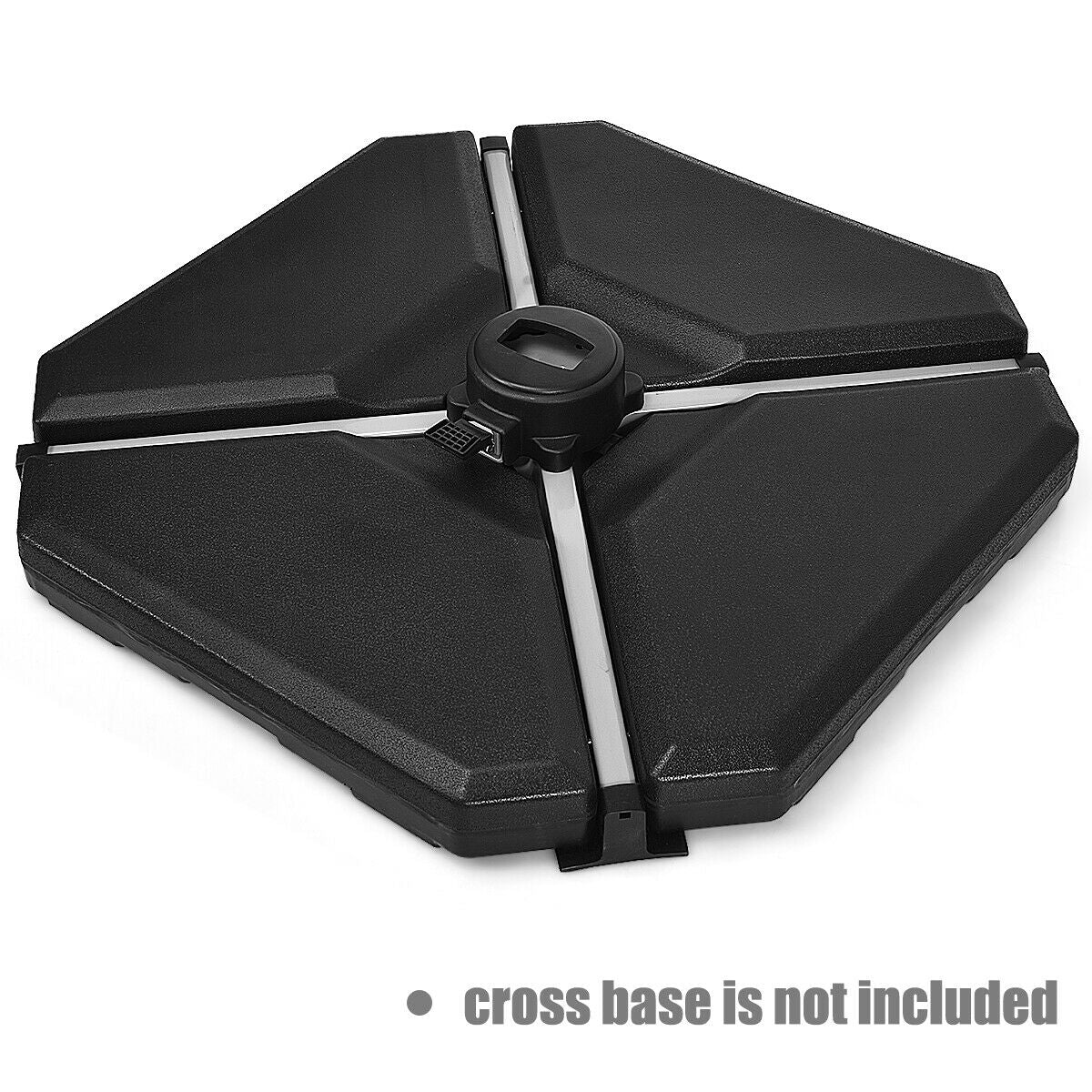 4 Pieces 195 lbs Patio Cantilever Offset Umbrella Base Weight Sand