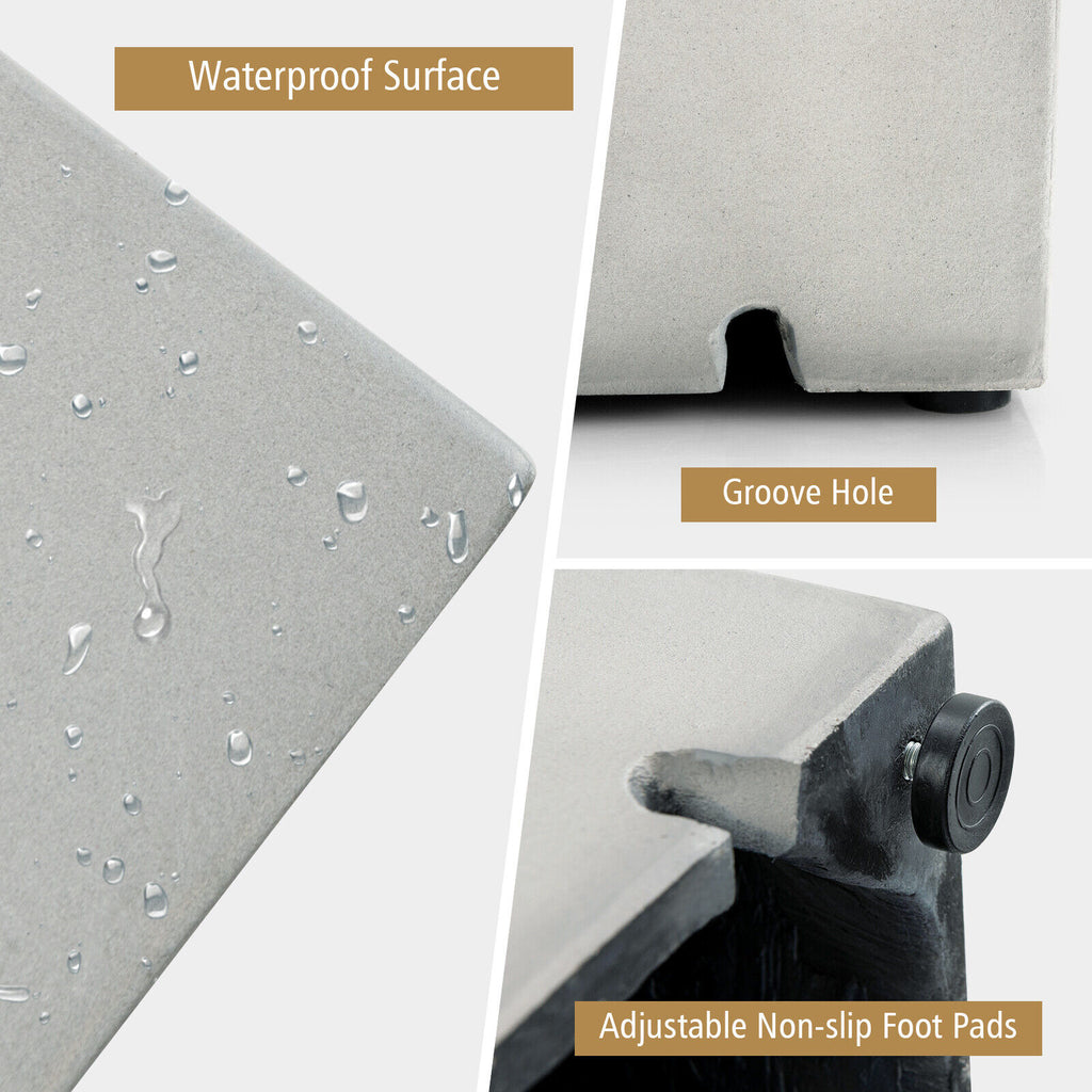 Propane Tank Cover Side Table for 20 lb Tank - Gray