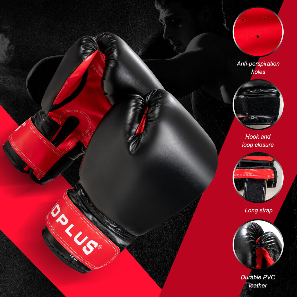 56/63 Lbs Filled Punching Bag Set with Boxing Gloves - Heavy Bag for Martial Arts Training