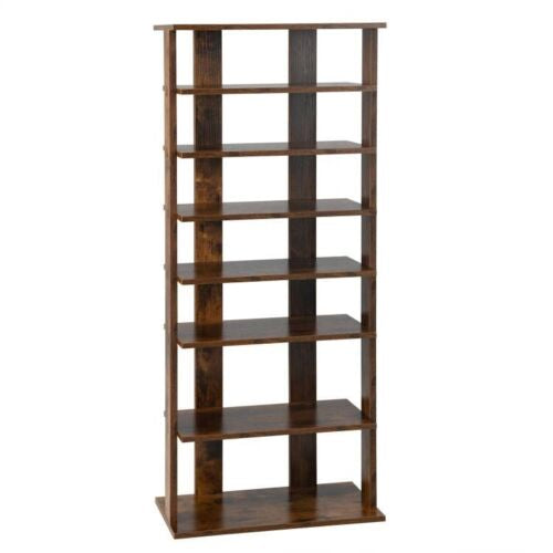 7-Tier Shoe Rack for Entryway, Black