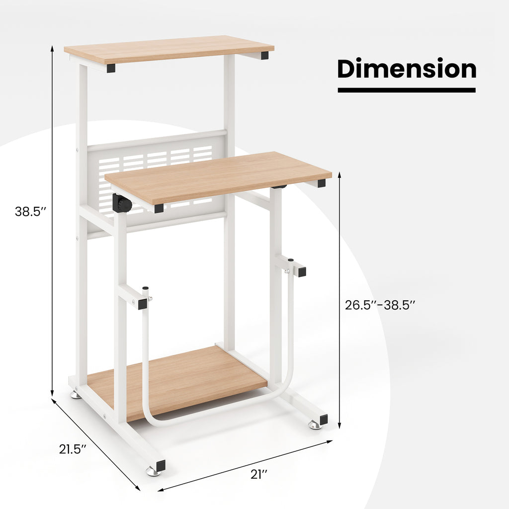 Sit Stand Desk Height Adjustable Small Space - Adjustable Foot Mats