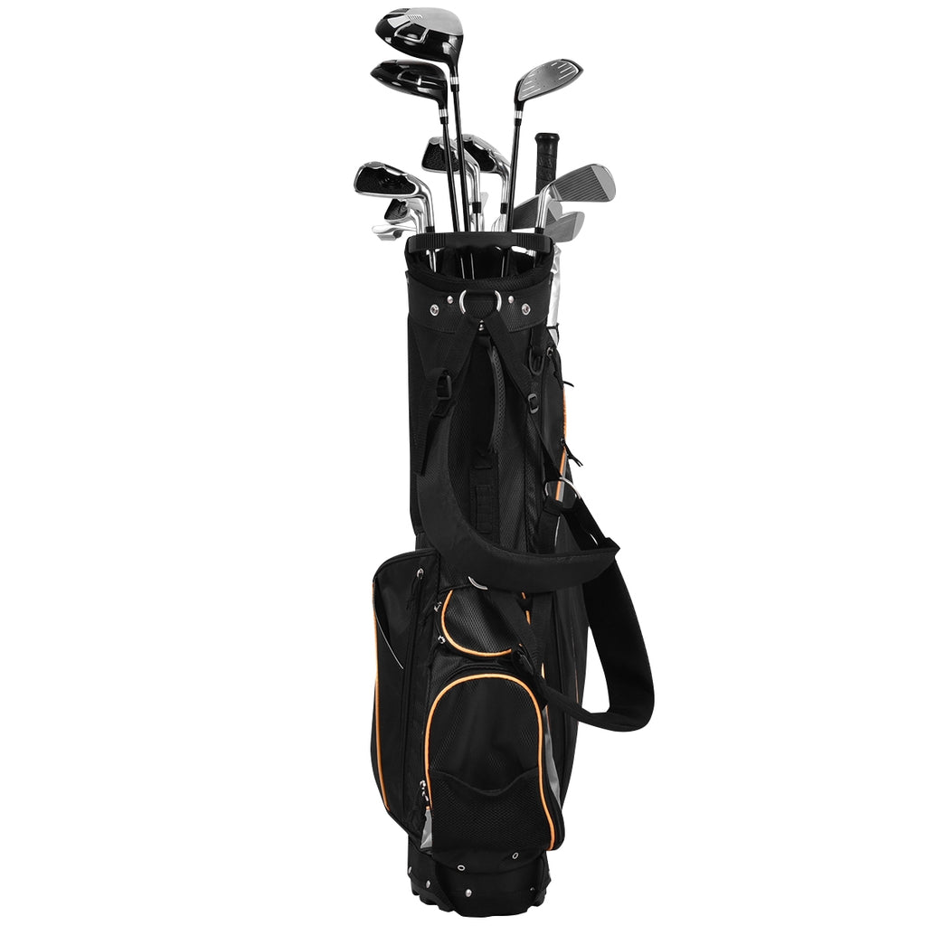 9 Inch Golf Stand Bag with Divider & Multiple Pockets - Costway