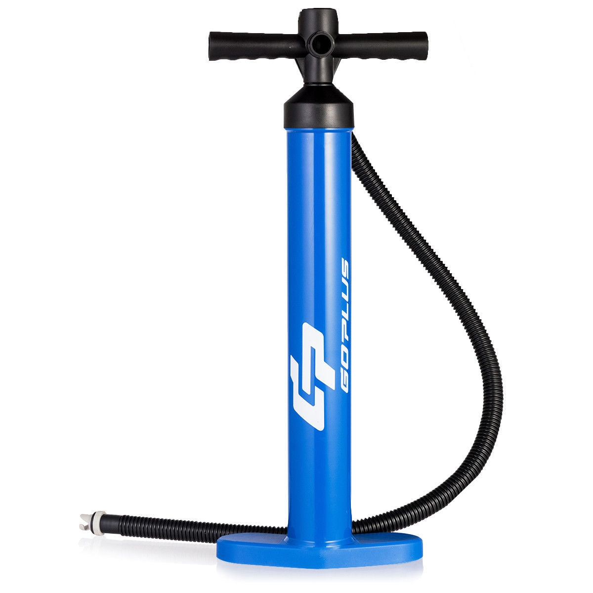 Double Action SUP Hand Pump with Gauge - Inflatable Paddle Board Pump - Costway