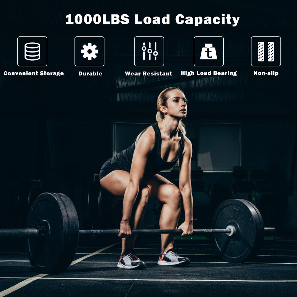 1000 lbs Weight Lifting Barbell - Durable Steel, Chrome Finish, 86" Long - Variation of THIS Listing
