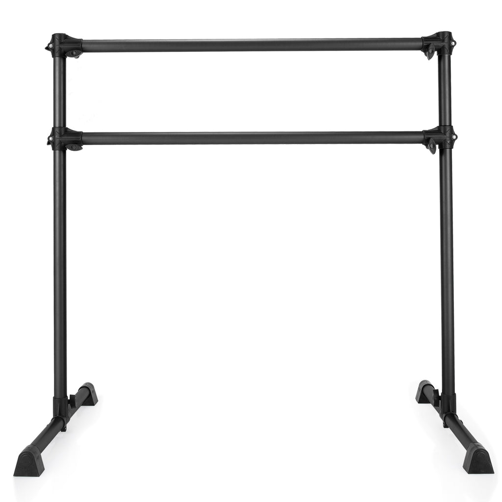 Double Ballet Barre Bar with Adjustable Height - 4 Feet Black Version of THIS Listing