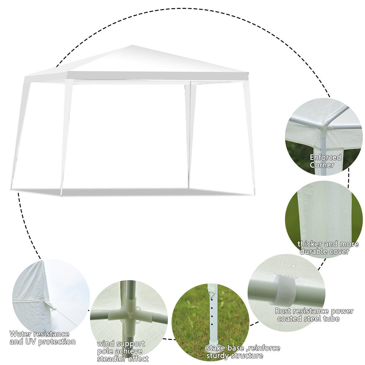10 x 10 Feet Outdoor Canopy Tent without Sidewalls