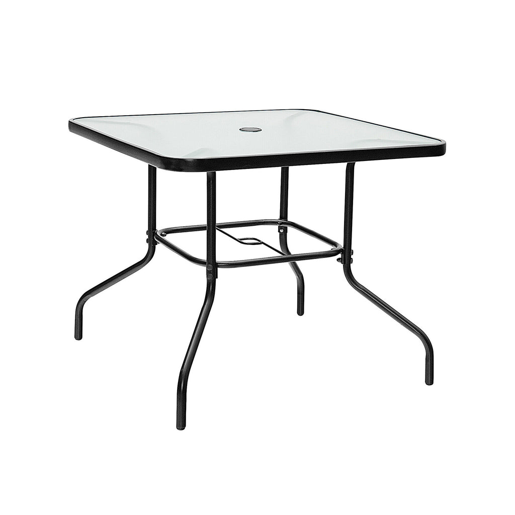 5 Pieces Outdoor Dining Set with Stackable Chairs