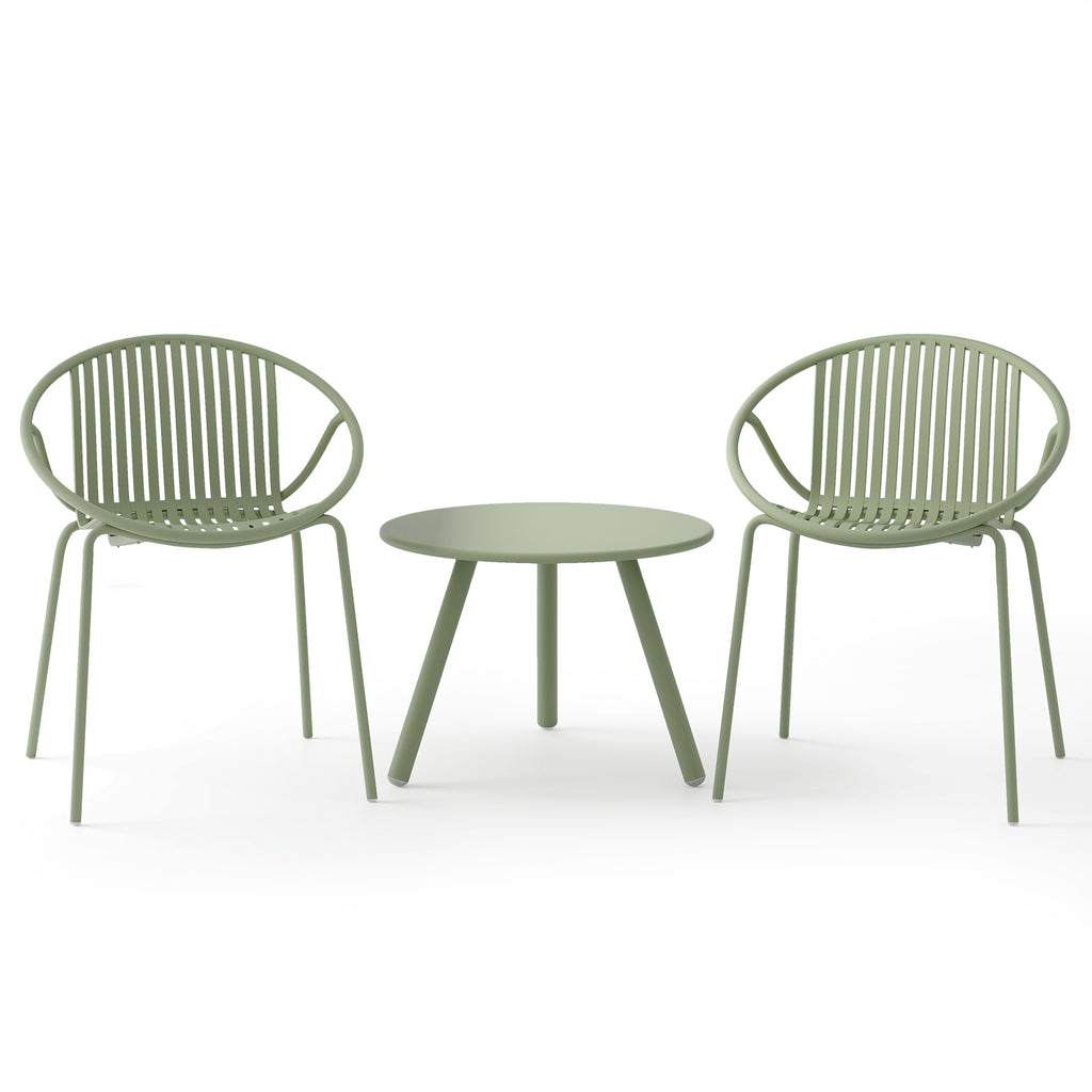 4 Pieces Outdoor Conversation Set with Storage Coffee Table