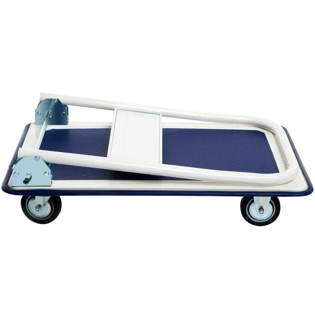 Platform Hand Truck Dolly, 330 lbs, Foldable – Light Blue