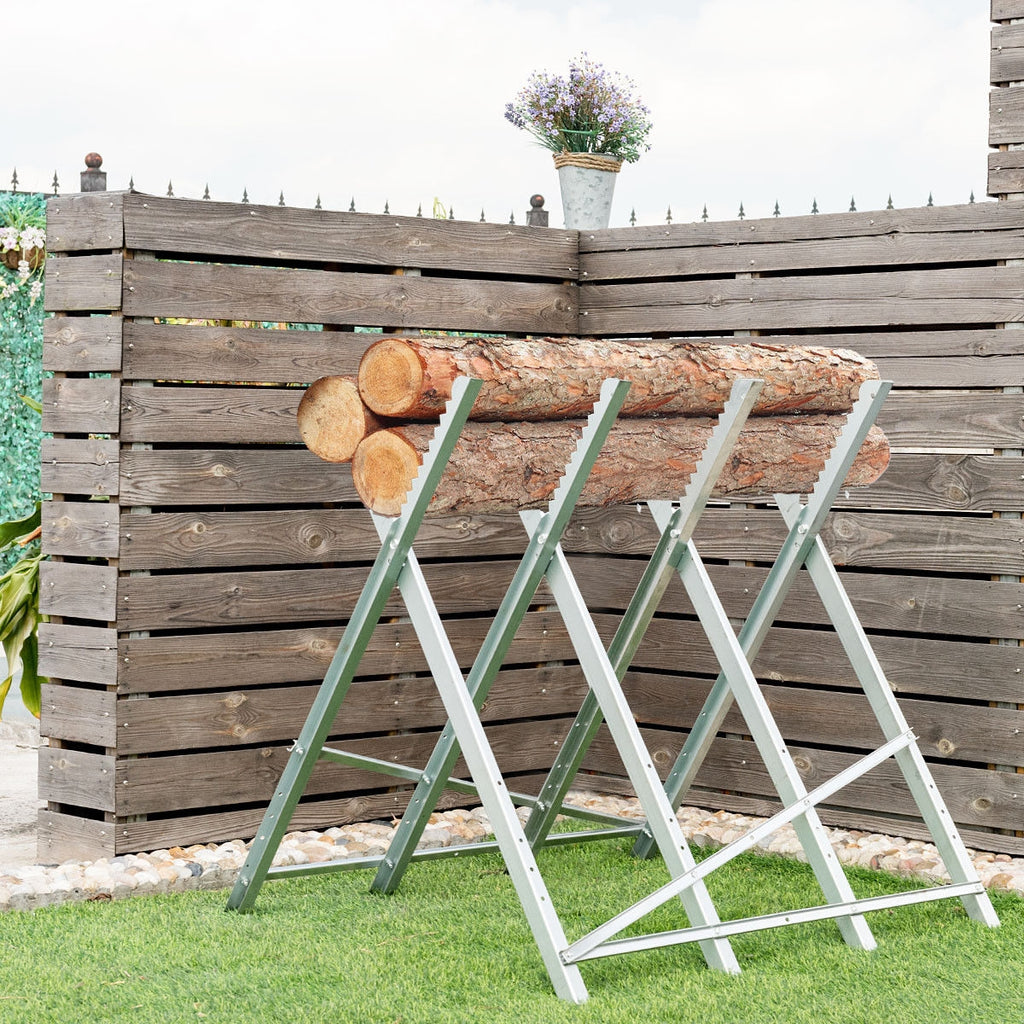 Heavy Duty Steel Sawhorse - 220 lbs Capacity