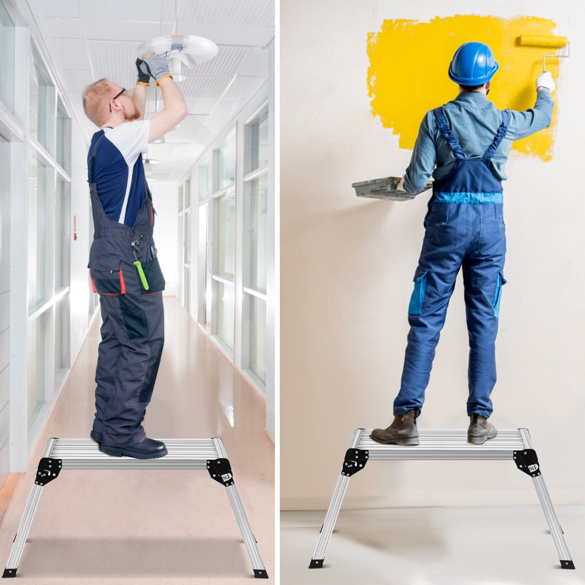 Heavy Duty Aluminum Folding Step Ladder