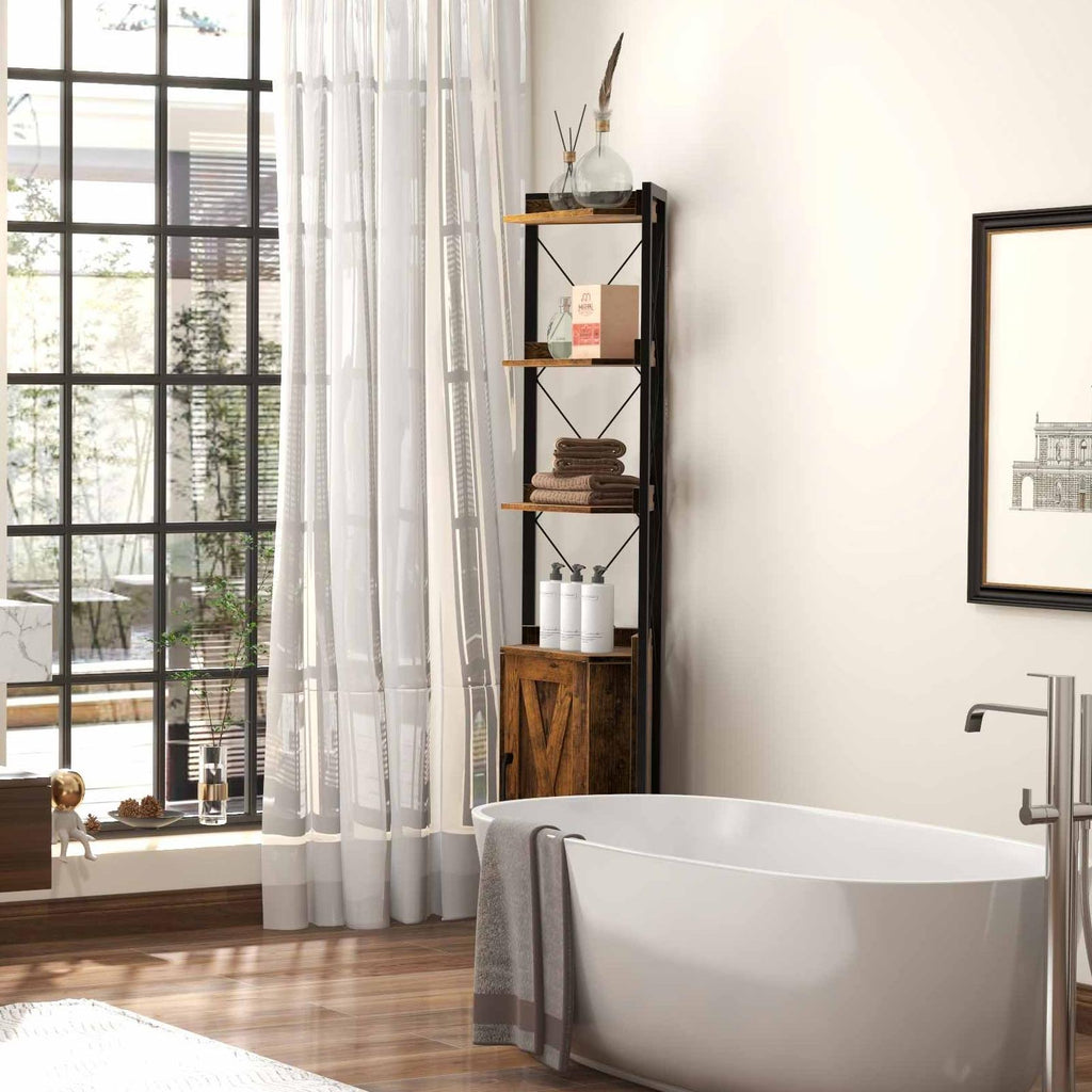 Over-the-Toilet Cabinet + Corner Shelf Bundle - 2-Piece