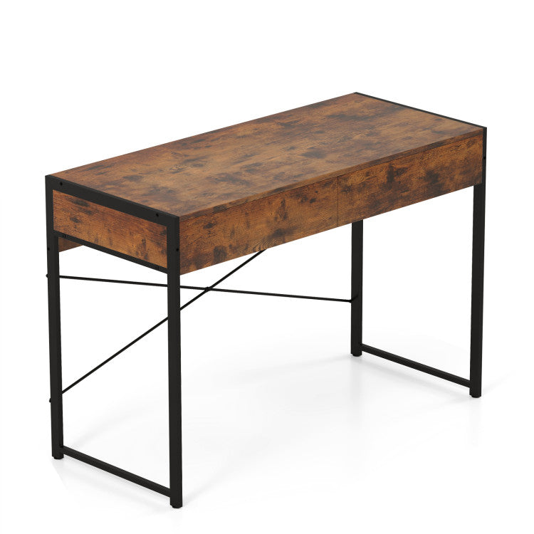 Home Office Desk and Storage Cabinet Set