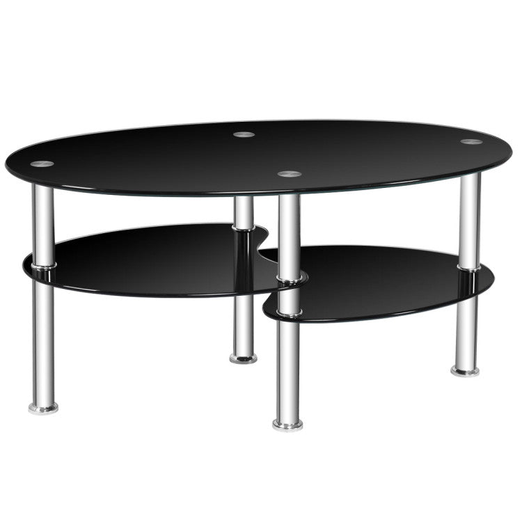 Modern Accent Chair & Tempered Glass Coffee Table Set
