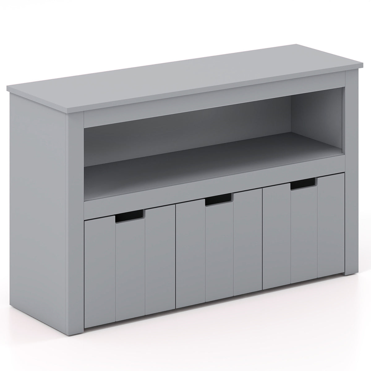 Kid Toy Storage Cabinet with 3 Drawers on Wheels - Gray Variation