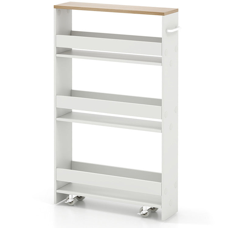 Kitchen Island + 2 Bar Stools + Storage Cart - 3-Piece Set