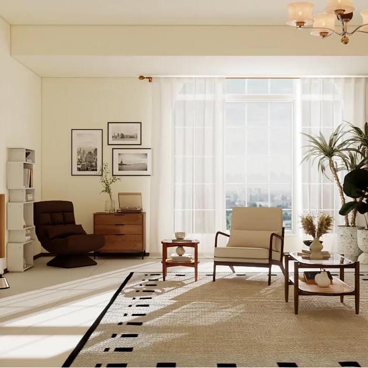 3-Piece Rattan Living Room Set - Coffee Table, Side Table & TV Stand