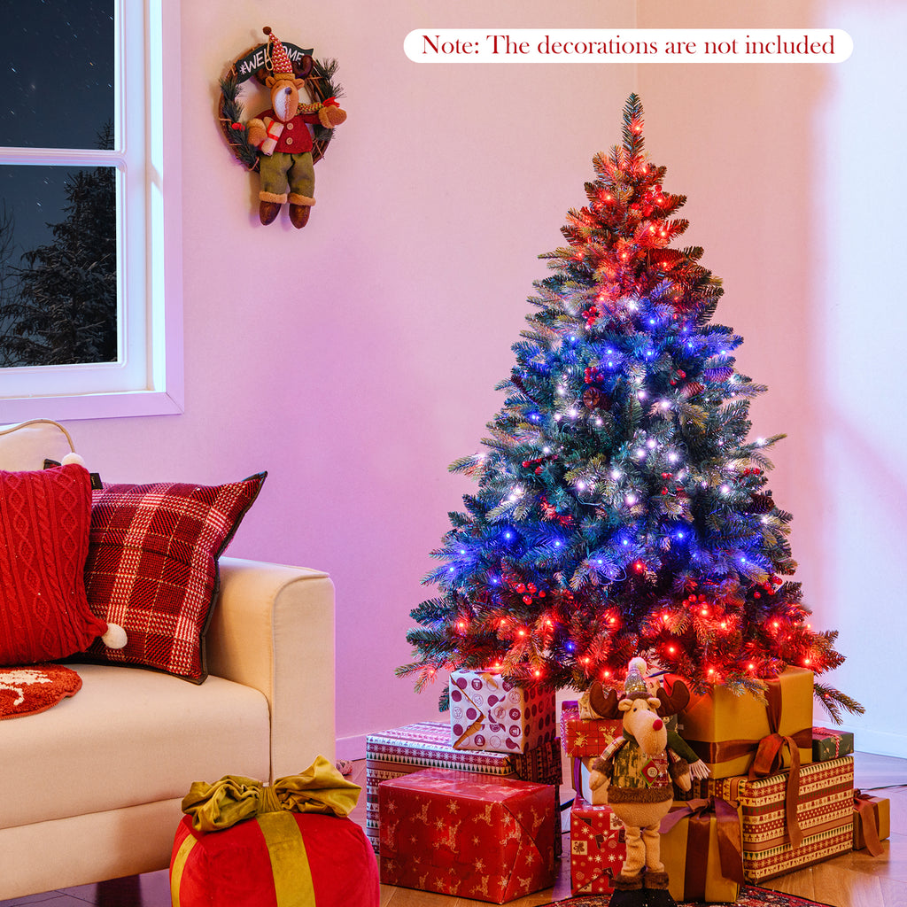 5 ft Artificial Christmas Tree with LED Lights, Remote & App Control