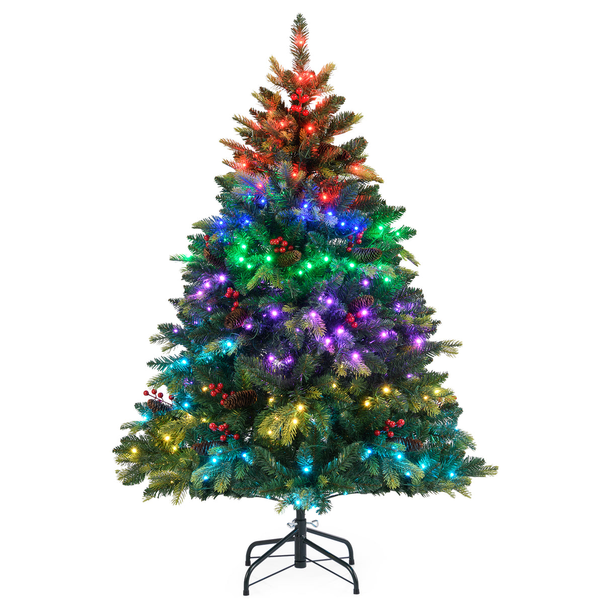 5 ft Artificial Christmas Tree with LED Lights, Remote & App Control