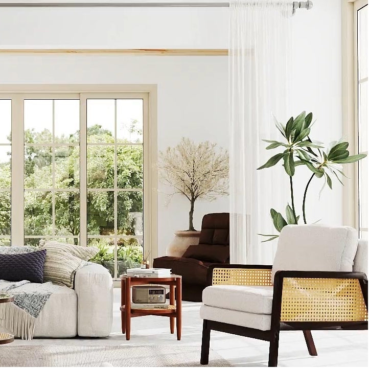 3-Piece Rattan Living Room Set - Coffee Table, Side Table & Accent Chair